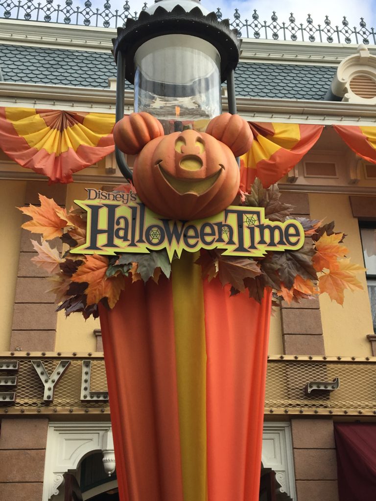 Halloween Time decoration at the Disneyland Resort