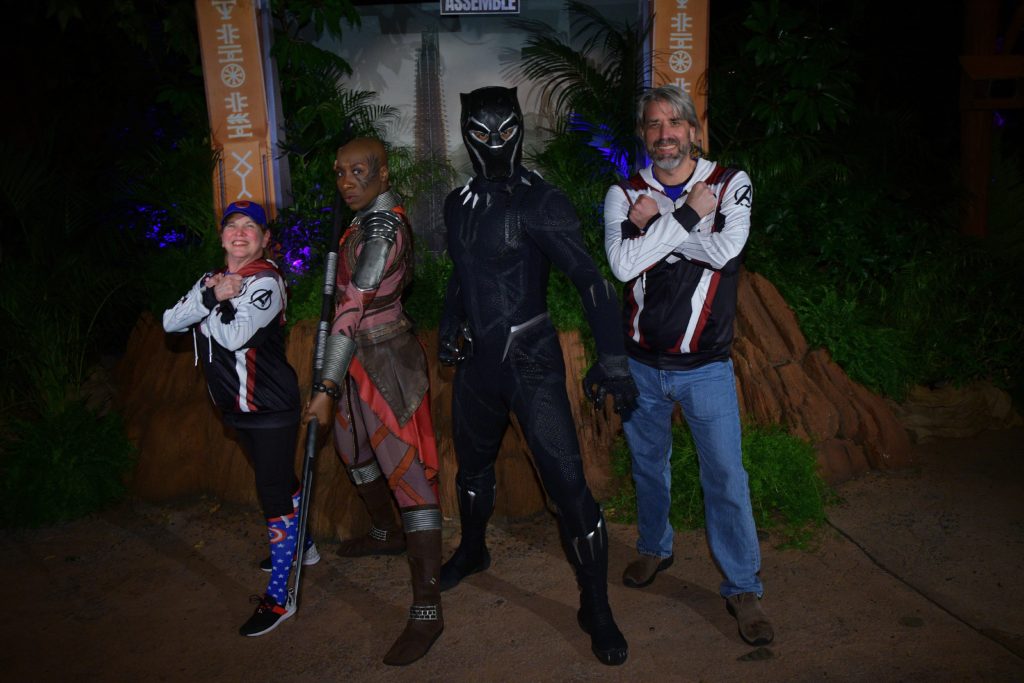 Tom & Michelle - Black Panther - Disneyland After Dark: Heroes Assemble