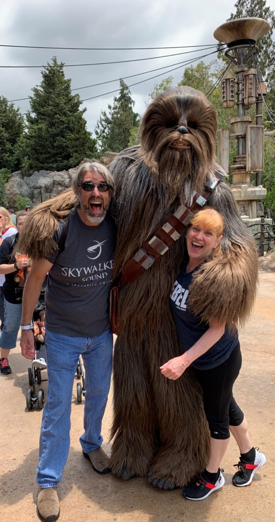 Tom, Michelle & Chewie - Star Wars: Galaxy's Edge - Disneyland