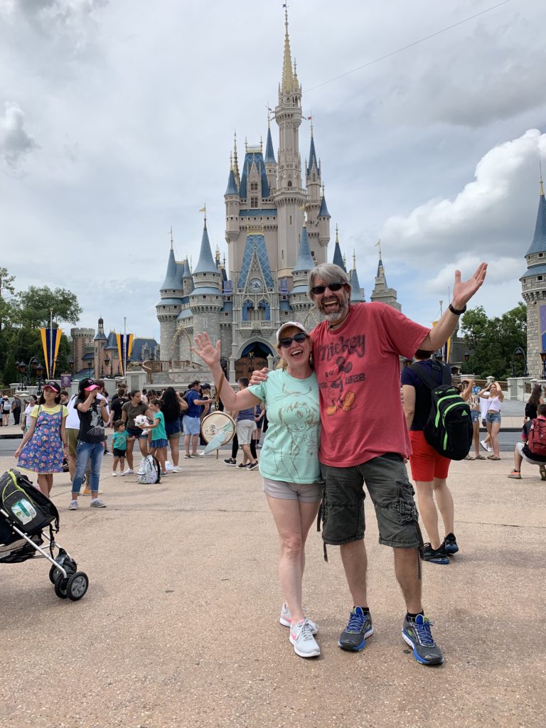 Tom & Michelle by Cinderella Castle - Walt Disney World Trip Recap- 