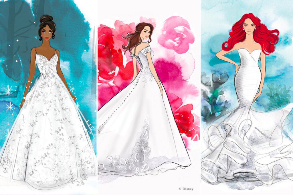 Disney Princess Wedding Gowns - Conceptual Artwork