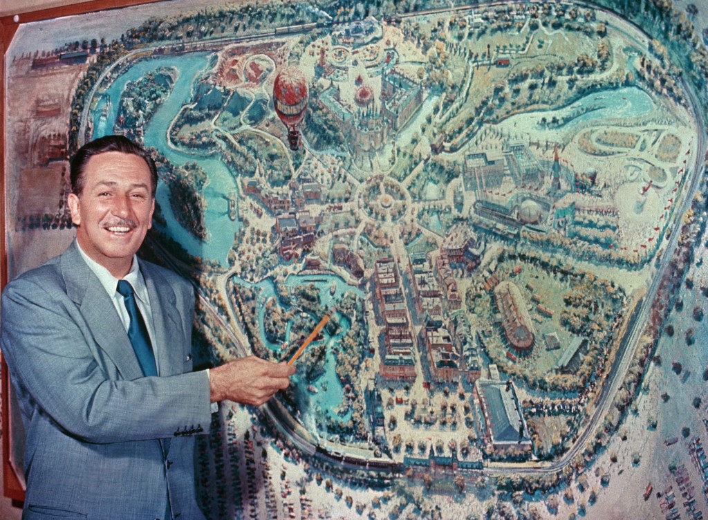 Walt Disney and the Disneyland Map - Disneyland - 65 Years Of The Happiest Place On Earth