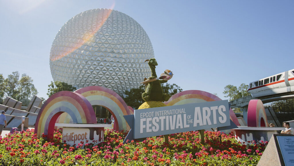 Welcome sign to the Epcot International Festival of the Arts