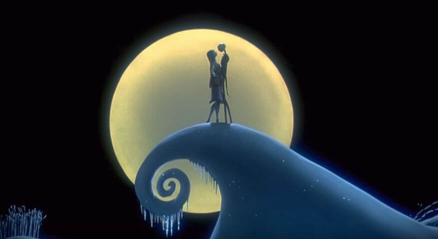 Jack and Sally from The Nightmare Before Christmas - Our 5 Favorite Romantic Disney Moments