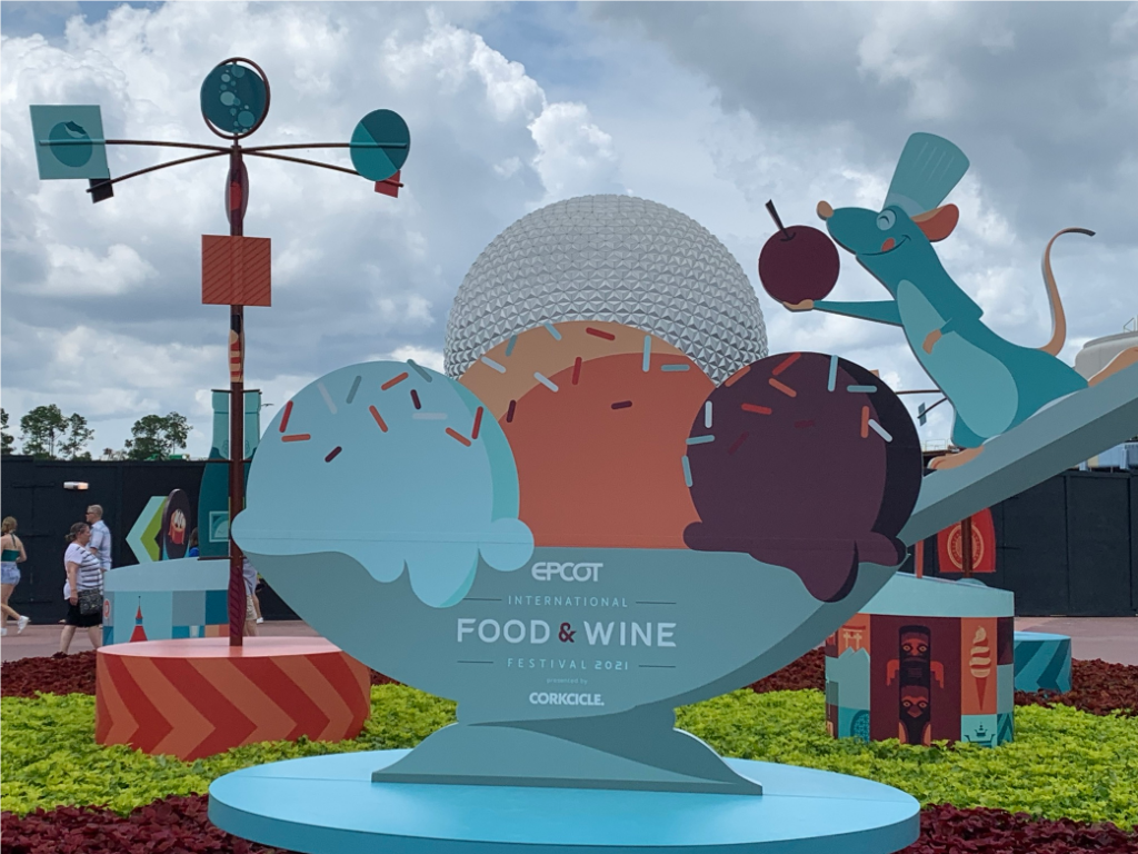 Epcot International Food & WIne Festival Artwork - July Disneyland & Walt Disney World Visit Recap - Disneyland Paris - 30 Years of Euro Disney Magic