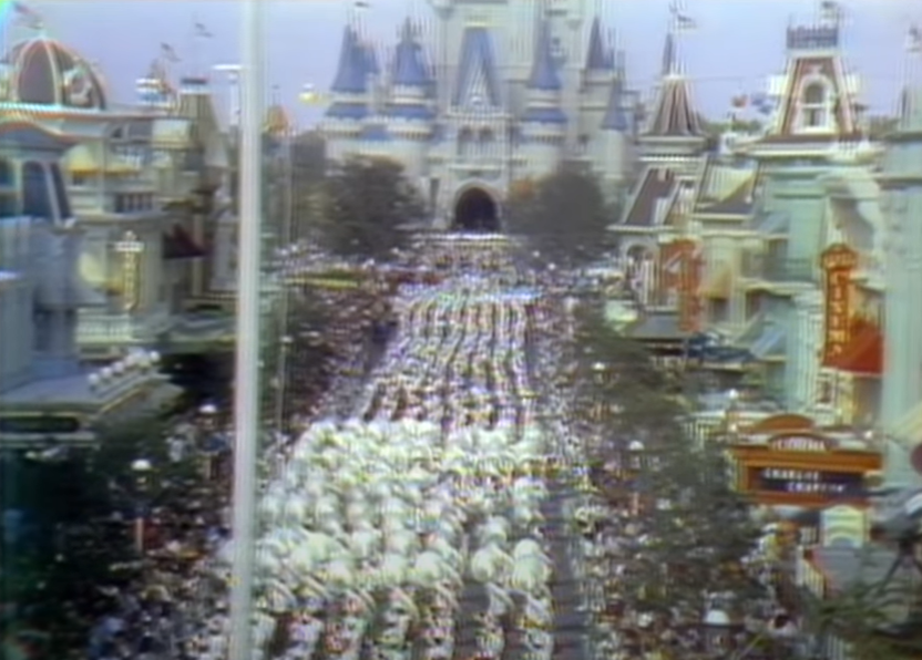 Walt Disney World's Opening Gala Marching Band on Main Street USA - Countdown To Walt Disney World's 50th Birthday - Part 6B - The Wonderful World Of Disney (cont.)