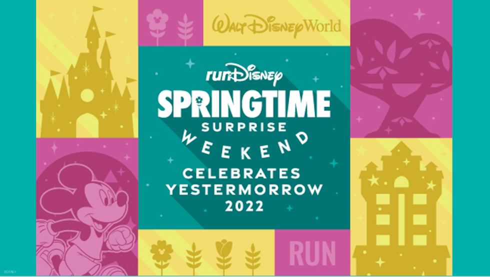 runDisney Springtime Surprise Race Weekend Artwork - Walt Disney World For The Disneyland Fan