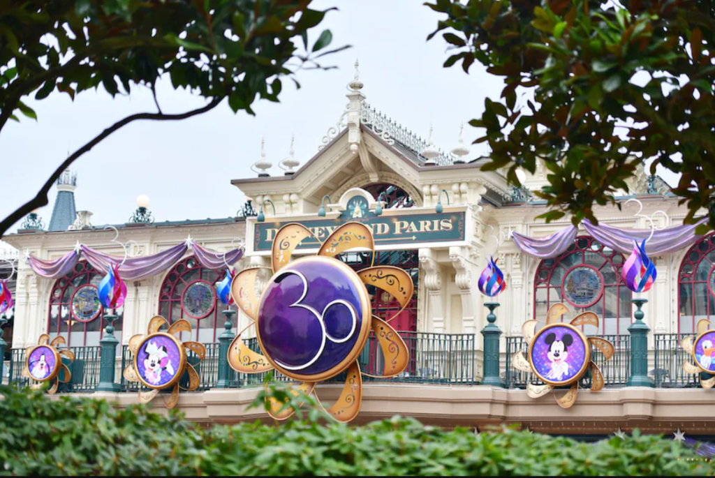 Disneyland Paris Train Station Decorated for the 30th Anniversary - Disneyland Paris - 30 Years of Euro Disney Magic
