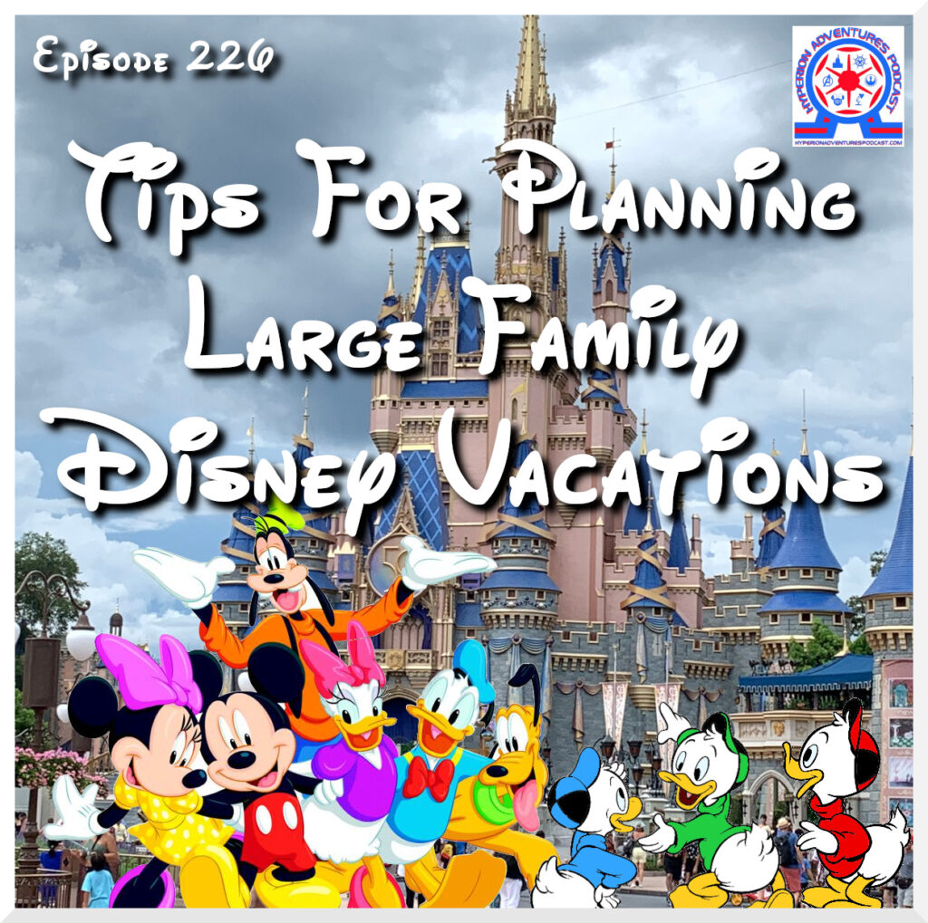 Planning Large Family Disney Vacations