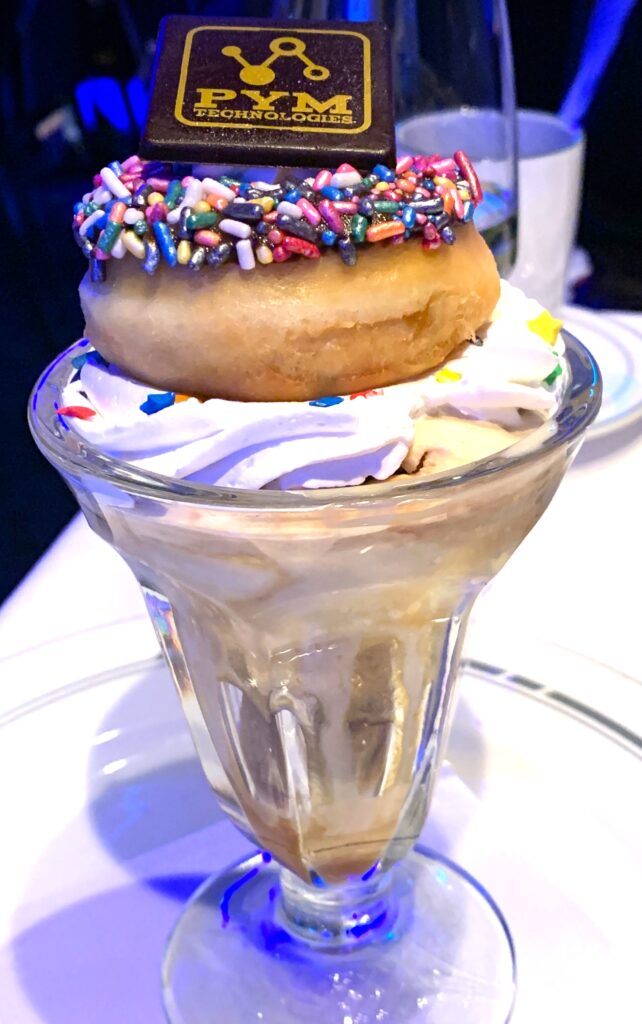The Pym Donut Sundae from Worlds of Marvel. Our #1 fave dessert