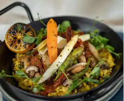 Roasted Vegetable Paella. Plant based i