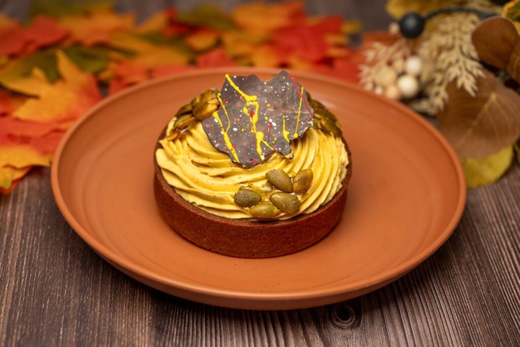 pumpkin hazelnut tart