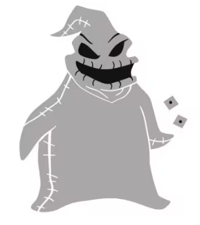 Disney Stencil Oogie Boogie