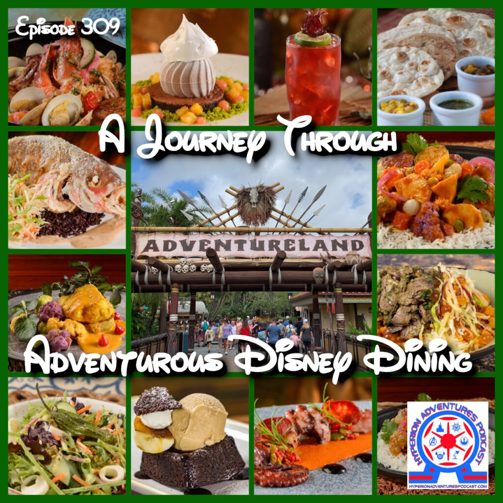 Image of some adventurous dishes one can experience on their Disney Dining Adventure