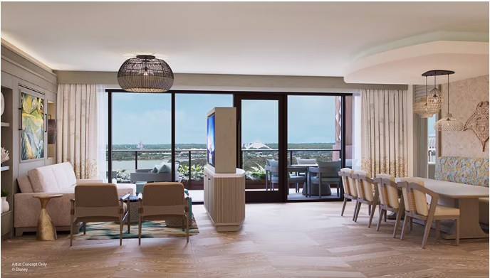 Artist rendering of a 2-bedroom Penthouse Villa